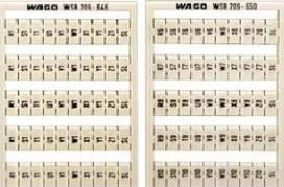 Actual product image Wago WSB designation system