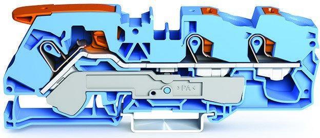 Produktbild Wago 3-conductor through terminal block blue