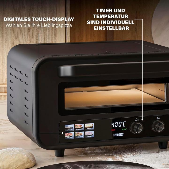 Actual product image Princess Pro Max Pizzaofen mit Pizzastein (Electric pizza oven)