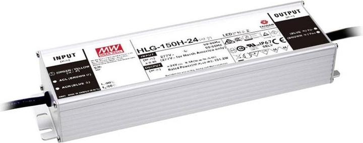 Produktbild MeanWell MEAN WELL HLG-150H-48, 150 W, IP20, 90 - 305 V, 48 V, 68 mm, 220 mm