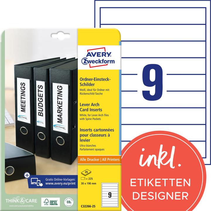 Immagine prodotto Avery Etichette per l'inserimento delle cartelle