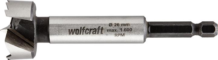 Immagine prodotto wolfcraft 1 Punta Forstner con gambo esagonale ø26x90mm (8 mm)