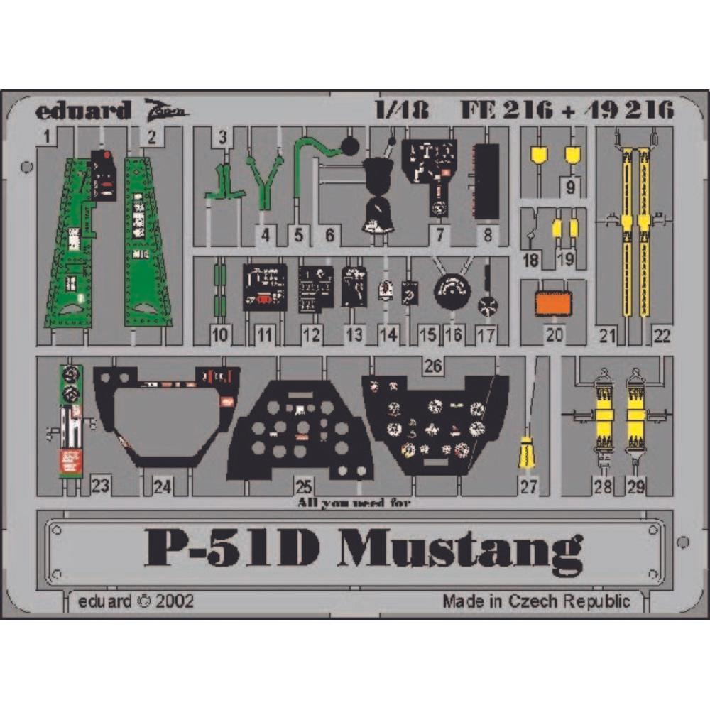 Eduard P-51D Mustang für Tamiya Bausatz