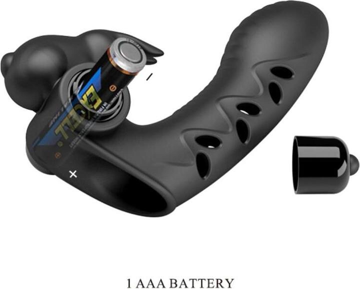 Produktbild Pretty Love Vance Black Rabbit Vibrator Fingerabdeckung