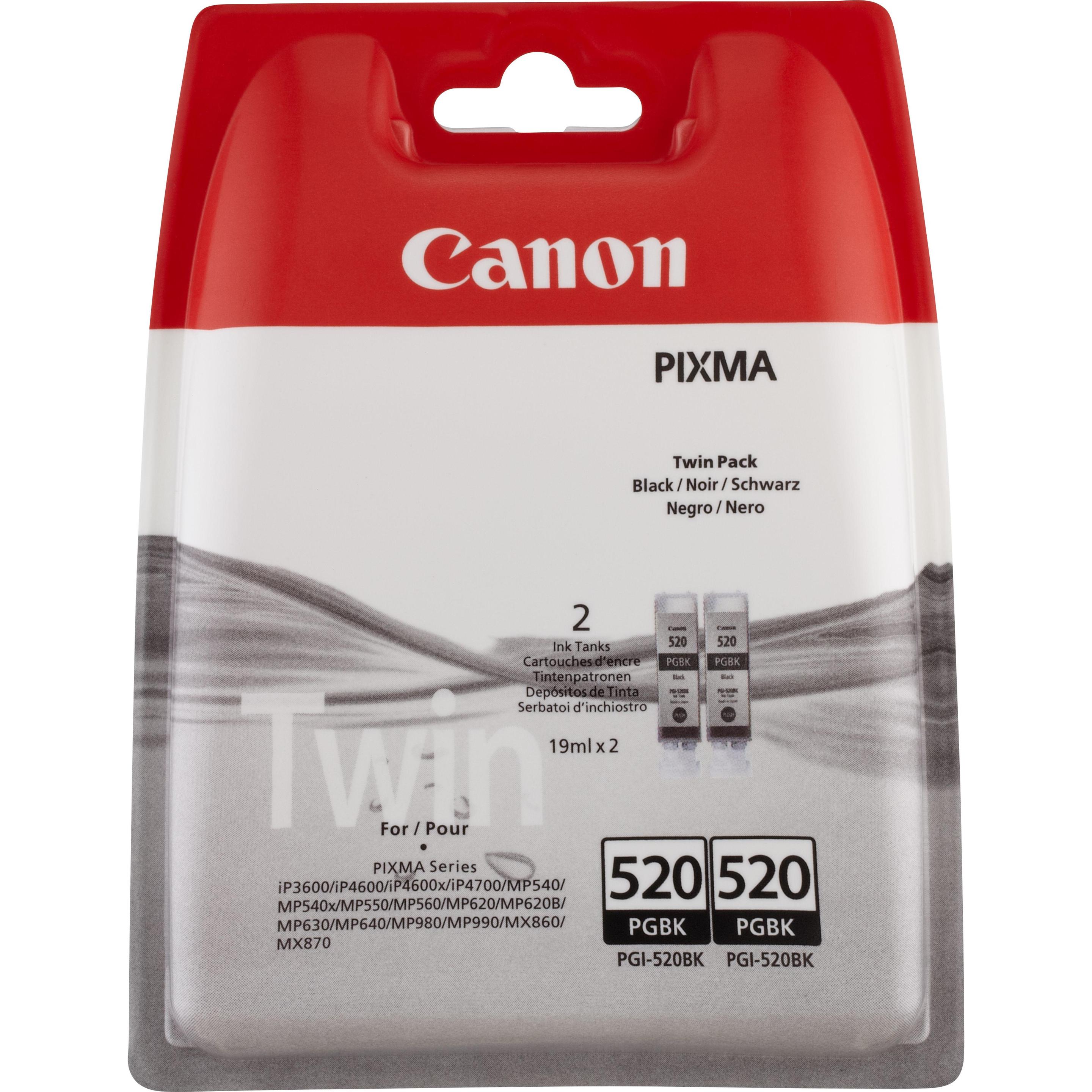 Canon, Druckerpatrone, PGI-520BK 2er Pack (BK)