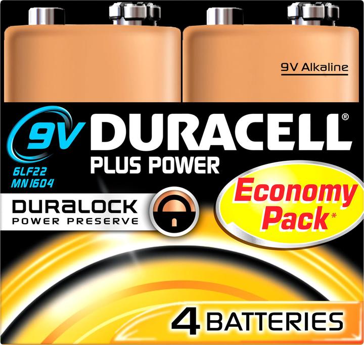 Duracell Plus Power (4 pcs., 9V Block)