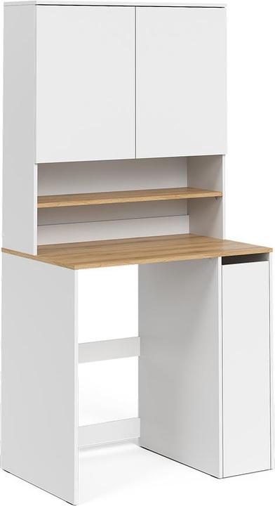 Produktbild Vicco Waschmaschinenschrank Viktor, Weiss/Artisan-Eiche, 93.6 x 88.2 cm 2 Teile mit Rollregal