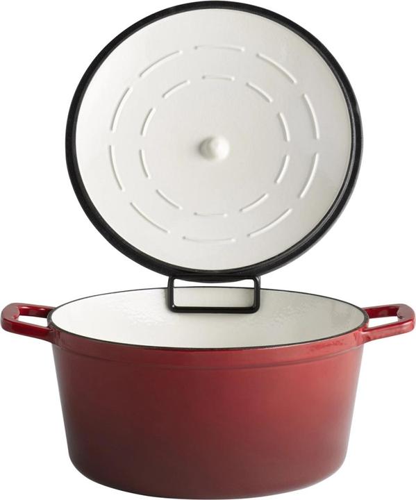 Produktbild APS Kochtopf mit Deckel "5 STARS" (28 cm, Bräter + Schmortopf, Gusseisen)