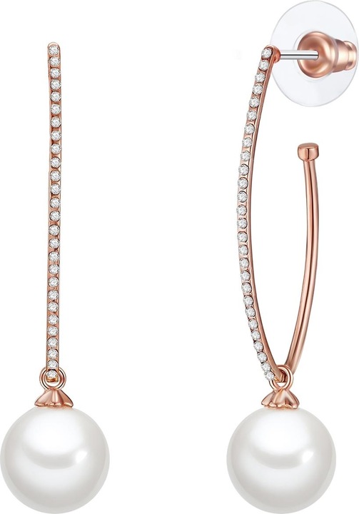 Produktbild Lulu & Jane Damen Messing Crystal Muschelkernperle roségold - 29261 (Messing)