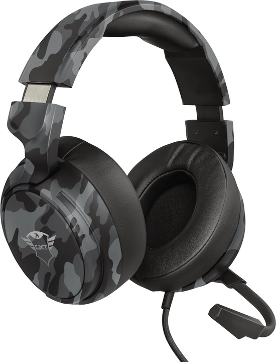 Actual product image Trust GXT 433K Pylo Multiplatform Gaming Headset - Camo Black (Cable)