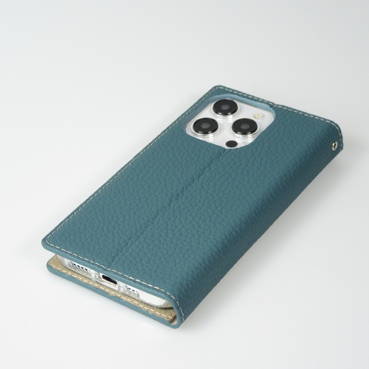 Produktbild PhoneLook Hülle Flip 3D echtes genarbtes Rindsleder (Apple iPhone 15 Pro Max)