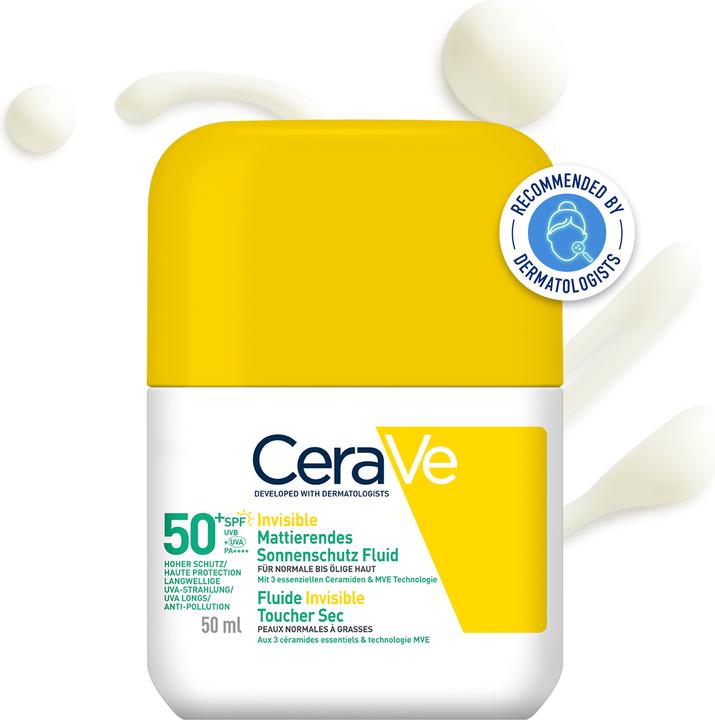 Actual product image CeraVe Sun protection fluid (Suntan cream, SPF 50+, 50 ml)