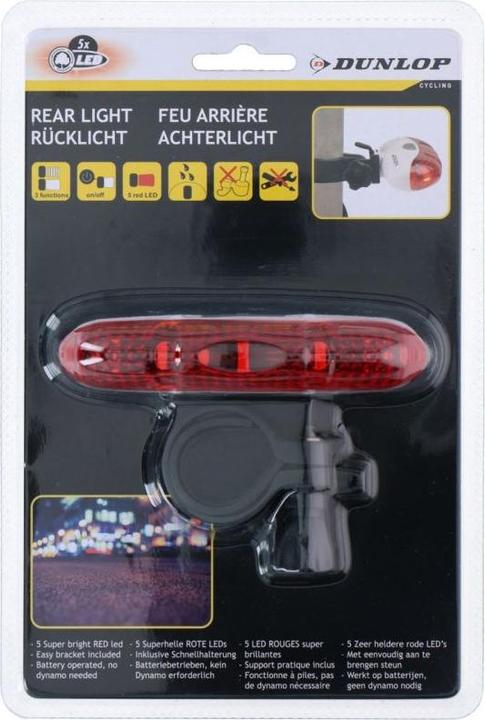 Produktbild Dunlop Bike rear light 5xLED