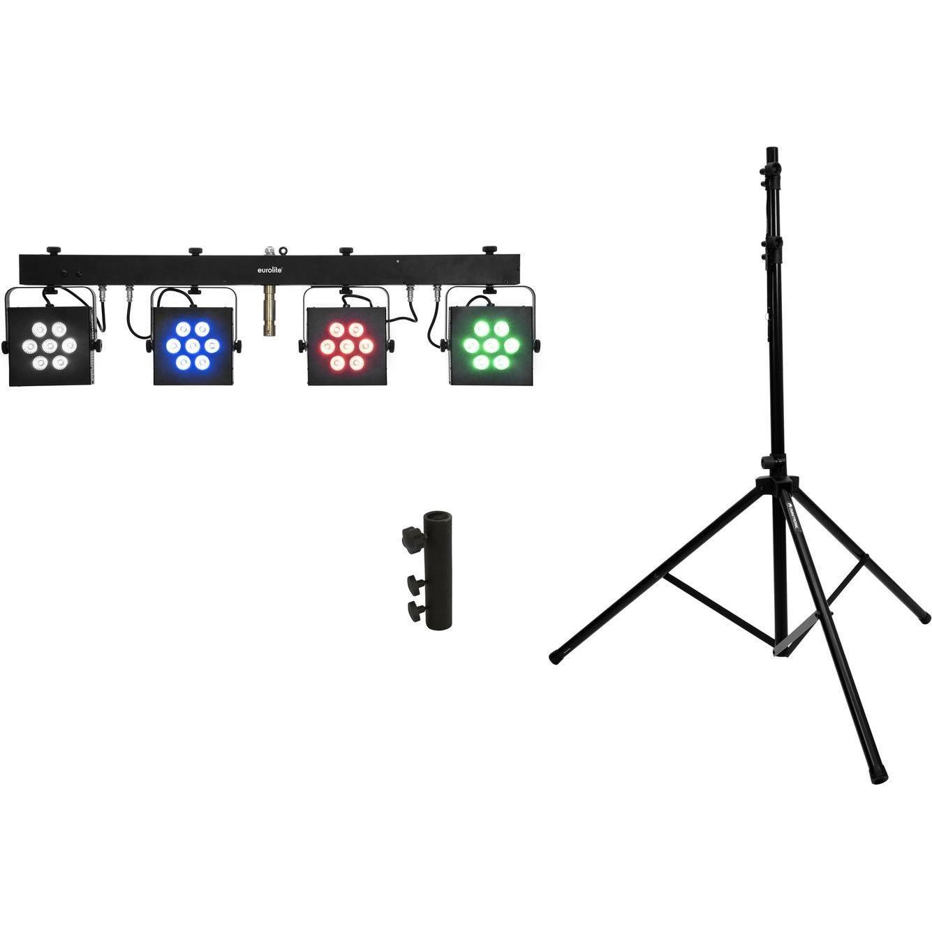 Eurolite Set LED KLS-3002 + M-4 Boxenhochständer, Zubehör DJ