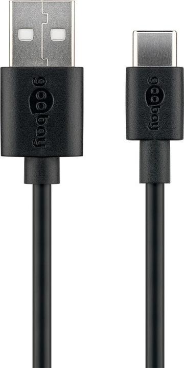 Produktbild Goobay USB-A to USB-C Kabel (0.10 m, USB 2.0)