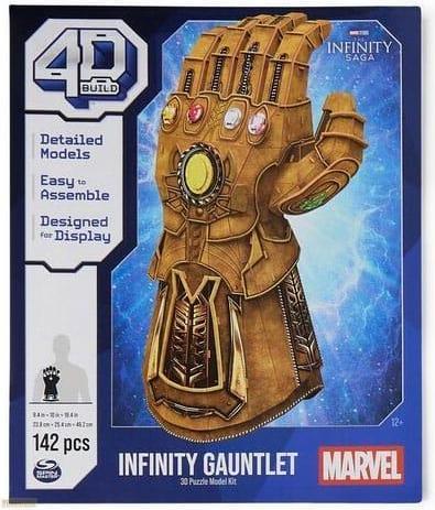 Actual product image Spin Master 4D BUILD - Puzzle 3D MARVEL - Maquette Avengers 142 Pièces - Gant de l'Infini Thanos Saga - Puzzle A (142 pieces)