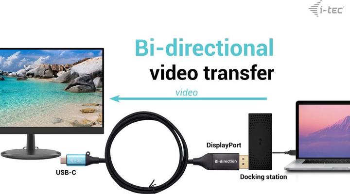 Image du produit i-tec Adaptateur De Câble USB-C DP (USB-C, 150 cm)