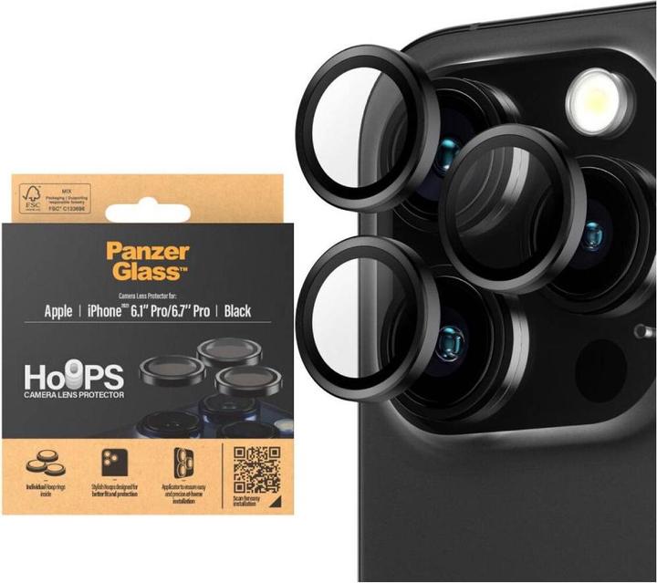 Actual product image PanzerGlass Hoops Camera Lens Protector (1 Piece, Apple iPhone 15 Pro Max, Apple iPhone 15 Pro)