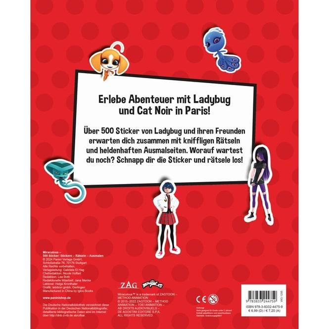 Actual product image Panini Miraculous 500 stickers - pad with 8 sticker pages (500 pcs.)