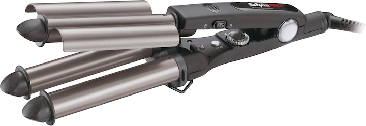 BaByliss Pro Titanium Tourmaline triple barrel waver (22 mm, 19 mm)