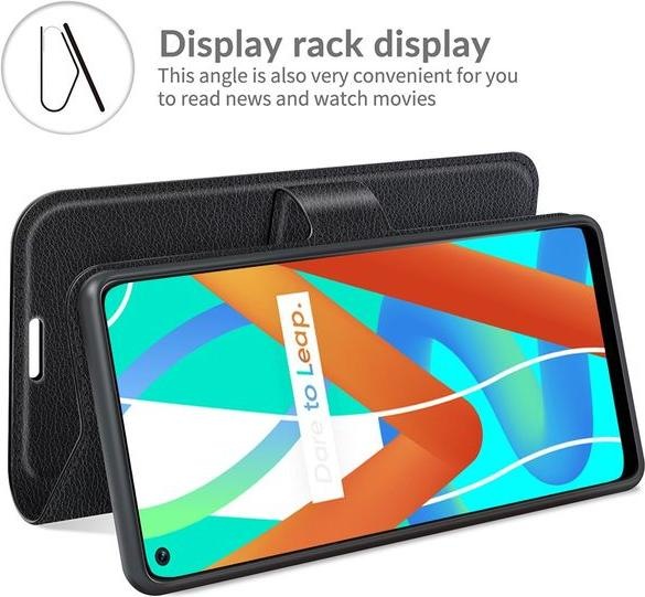 Produktbild MU Classic Litchi Leder Bookcover Series (Realme 8 5G)