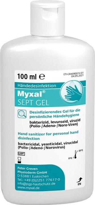 PGP Gel désinfectant pour les mains MYXAL® SEPT GEL 100 100 ml (100 ml)