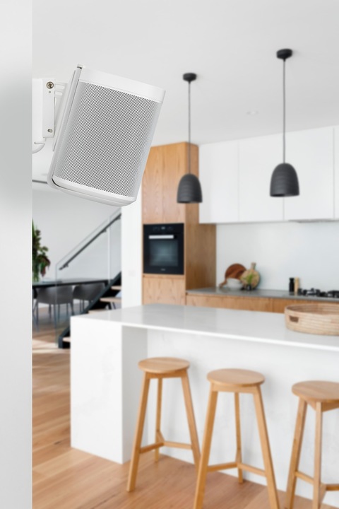 Produktbild Mountson MS11WX2 - Wandhalter für Sonos One (1 Paar, Wandmontage, Drehbar, Neigbar)