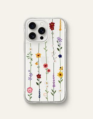 Actual product image Cyrill Cecile iPhone 15 Pro Max 6.7" flower garden ACS06625 (Apple iPhone 15 Pro Max)