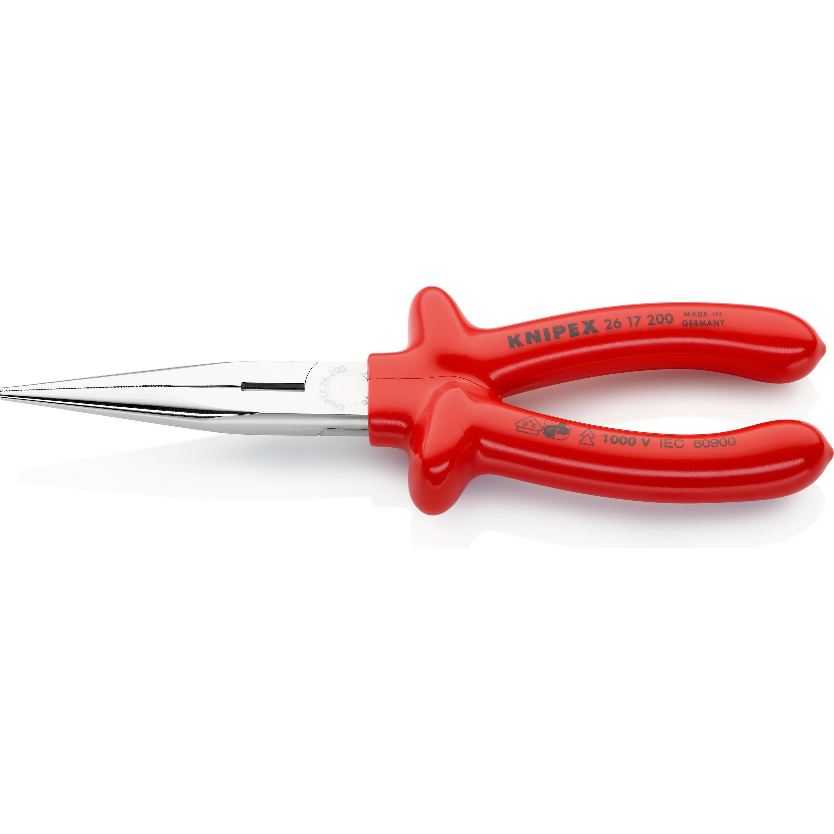 Knipex, Zange, Flachrundzange mit Schneide (200 mm)