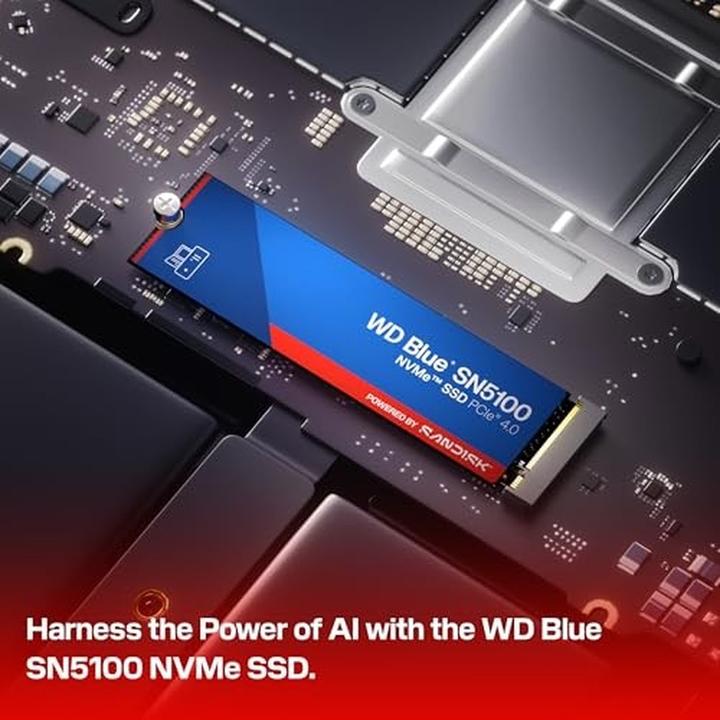 Actual product image WD Blue SN5100 powered by SANDISK (2000 GB, M.2 2280)