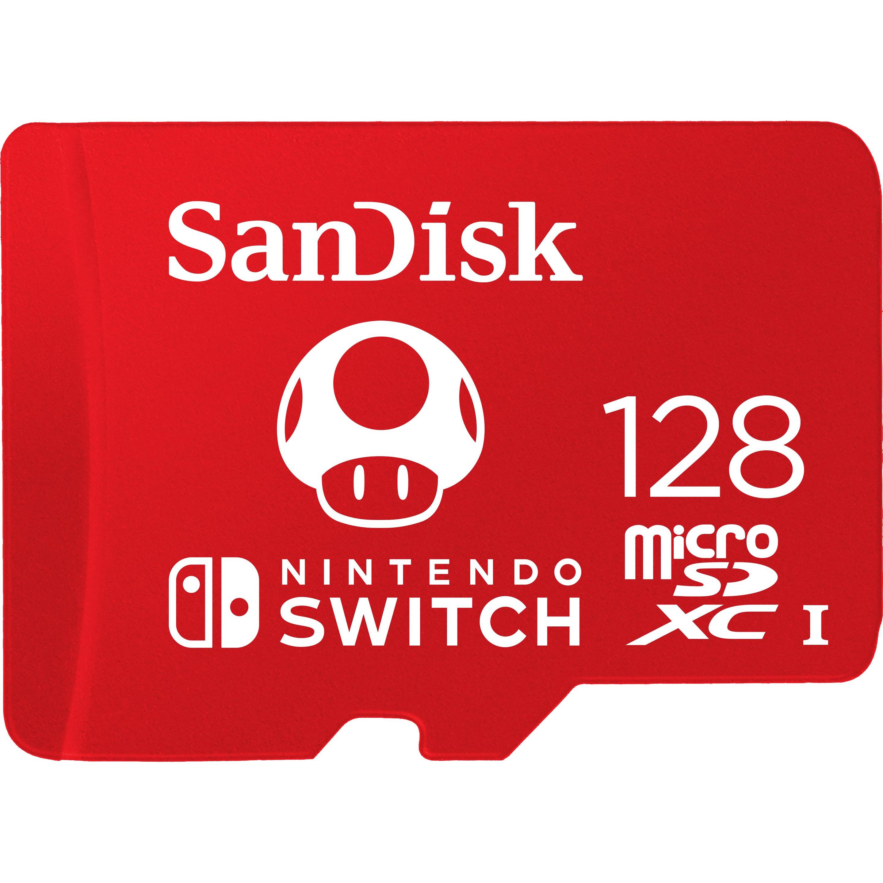 SanDisk Nintendo Switch (128 GB, microSDXC, U3, UHS-I), Speicherkarte, Rot