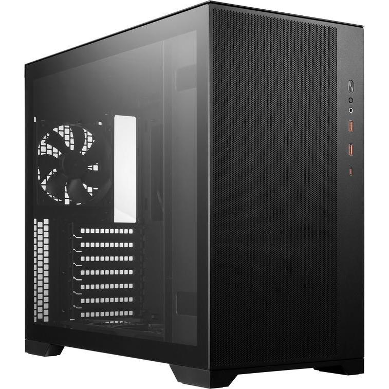 Fortron FSP Computergehäuse Midi CMT580 (ATX, mATX, Mini-ITX), PC Gehäuse, Schwarz
