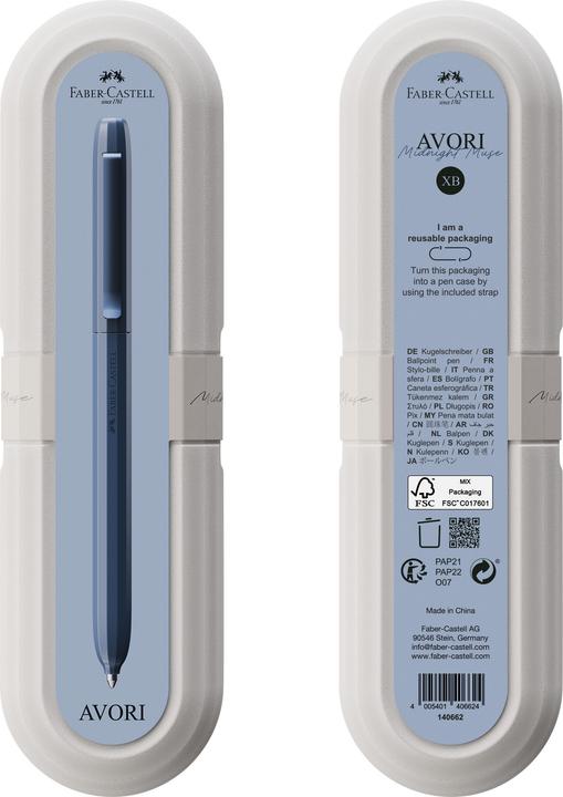 Immagine prodotto Faber-Castell Kugelschreiber Avori XB Midnight Muse (Blu, Blu scuro, 1x)