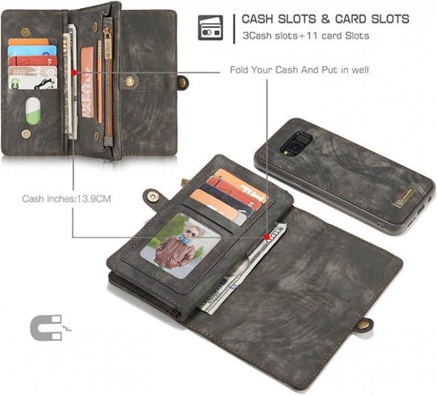 Immagine prodotto Caseme Portafoglio in pelle con copertina in plastica (Samsung Galaxy S8+)