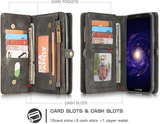 Immagine prodotto Caseme Portafoglio in pelle con copertina in plastica (Samsung Galaxy S8+)