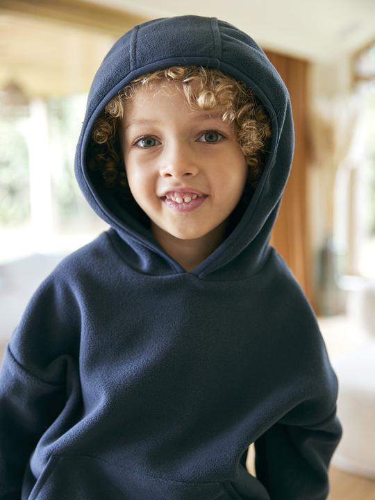 Produktbild Vertbaudet Kapuzenpullover aus Fleece mit Kängurutasche, Jungen (104, 98)