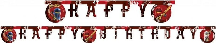 Image du produit Procos Buchstabenkette Happy Birthday Lego Ninjago