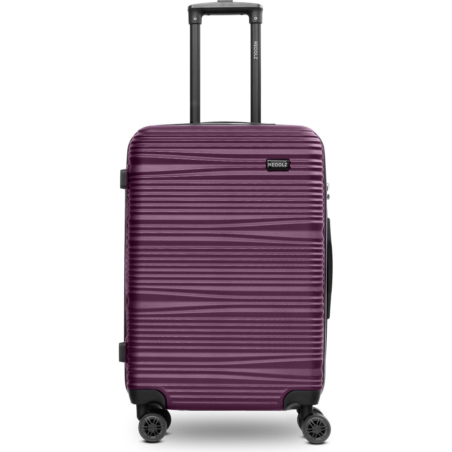 Redolz, Koffer, Essentials 16 MEDIUM 4 Rollen Trolley 67 cm, Rot, (67 l, M (50 - 90l))