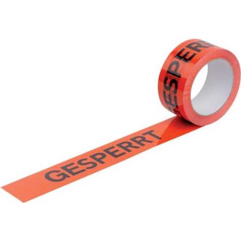 Thumbnail - Wihedü, Klebeband, Warndruckband 50mmx66m orange/schwarz (50 mm)