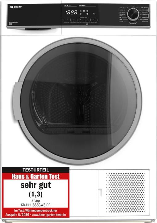 Produktbild Sharp KD-HHH8S8GW3-DE (8 kg, Rechts)