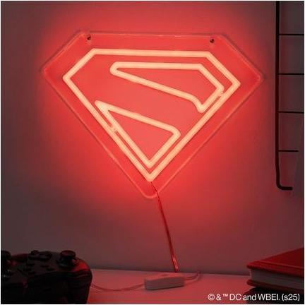 Actual product image Paladone Products Paladone Lampada Neon da Muro Superman