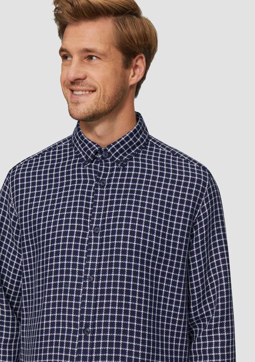 Actual product image S.Oliver Hemd Regular Fit: Strukturiertes Baumwollhemd mit Button-down-Kragen (S)