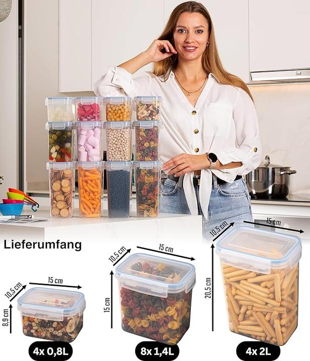Produktbild Deco haus Vorratsdosen-Set mit Deckel (2 l)