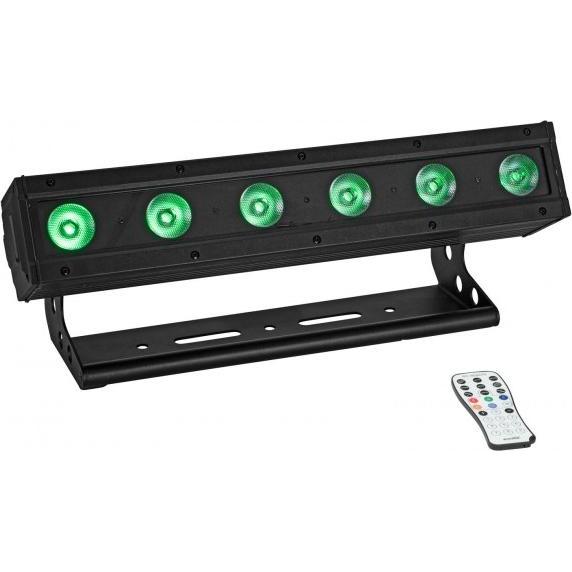 Eurolite AKKU IP BAR-6 Entry QCL QuickDMX (8 W, LED), Faro, Multicolore