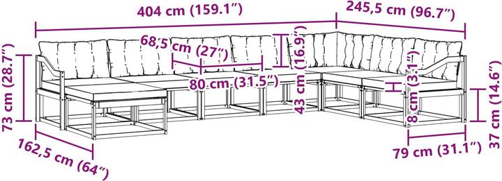 Produktbild vidaXL Sofa Set