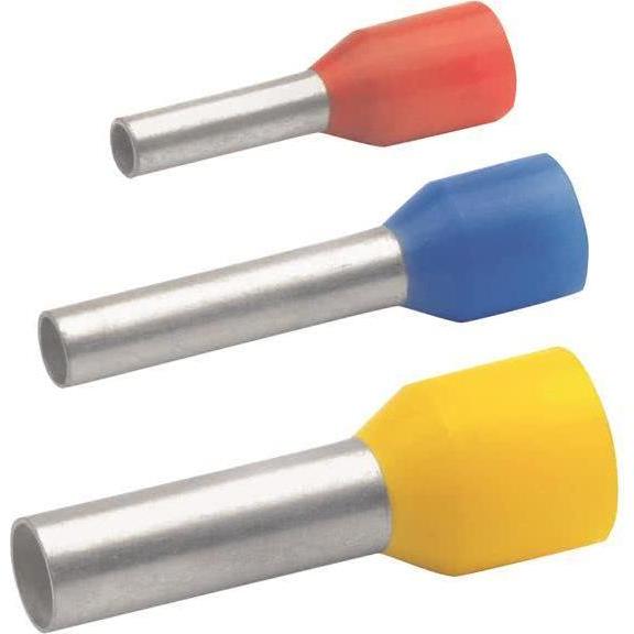 Klauke, Kabelverbindung, Aderendhülse 6 mm² 12 mm Teilisoliert Gelb 47512 100 St.