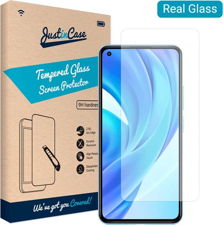 Produktbild Just in Case GehÃ¤rtetes Glas Clear Displayschutzfolie Xiaomi Mi 11 Lite (1 Stück, Xiaomi Mi 11 Lite)