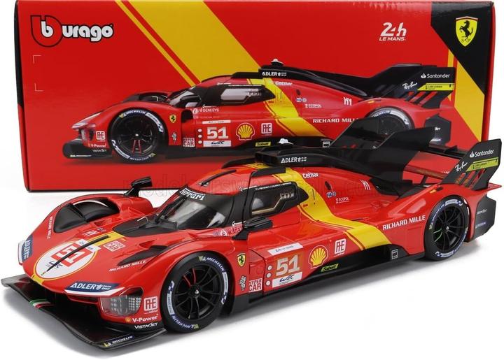 Actual product image Bburago Ferrari 499P Le Mans Champion 2023