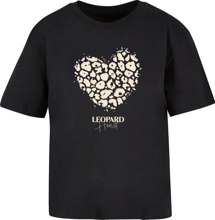 Produktbild Merchcode Ladies Leopard Heart Everyday Tee - 193473 (XS)