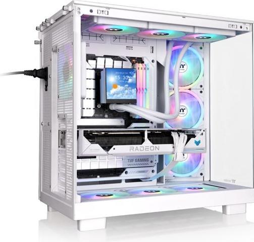 Produktbild Thermaltake Geh View 380 XL WS Midi Tower "ARGB Snow" White retail (ATX, Micro ATX (mATX), Mini-ITX)